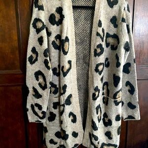 Animal Print Cardigan
